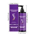 thumbnail image 3 of Nourishing Purple Shampoo Hair Color Lasting Nourishing Hair Smooth Moisturizing Purple Shampoo 100ml, 3 of 5