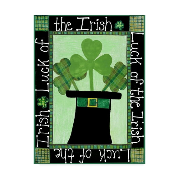 Trademark Fine Art 'Luck O Irish' Canvas Art by Ali Lynne