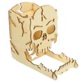 thumbnail image 2 of 1 Set Wooden Skull Shaped Dice Tower for Building Games Smooth Board Game Play, 2 of 8