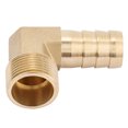 thumbnail image 1 of Brass Elbow Barbed, Brass Hose Barb, Easy To Use Simple To Install For Water Hose, 1 of 8