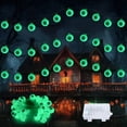 thumbnail image 7 of Ninonly Halloween Eyeball String Lights,16FT 30LED Halloween Light Outdoor Battery Operated,8 Modes Green Eyeballs Halloween Decorations Waterproof for House Party Garden Yard Outdoor Halloween Decor, 7 of 7