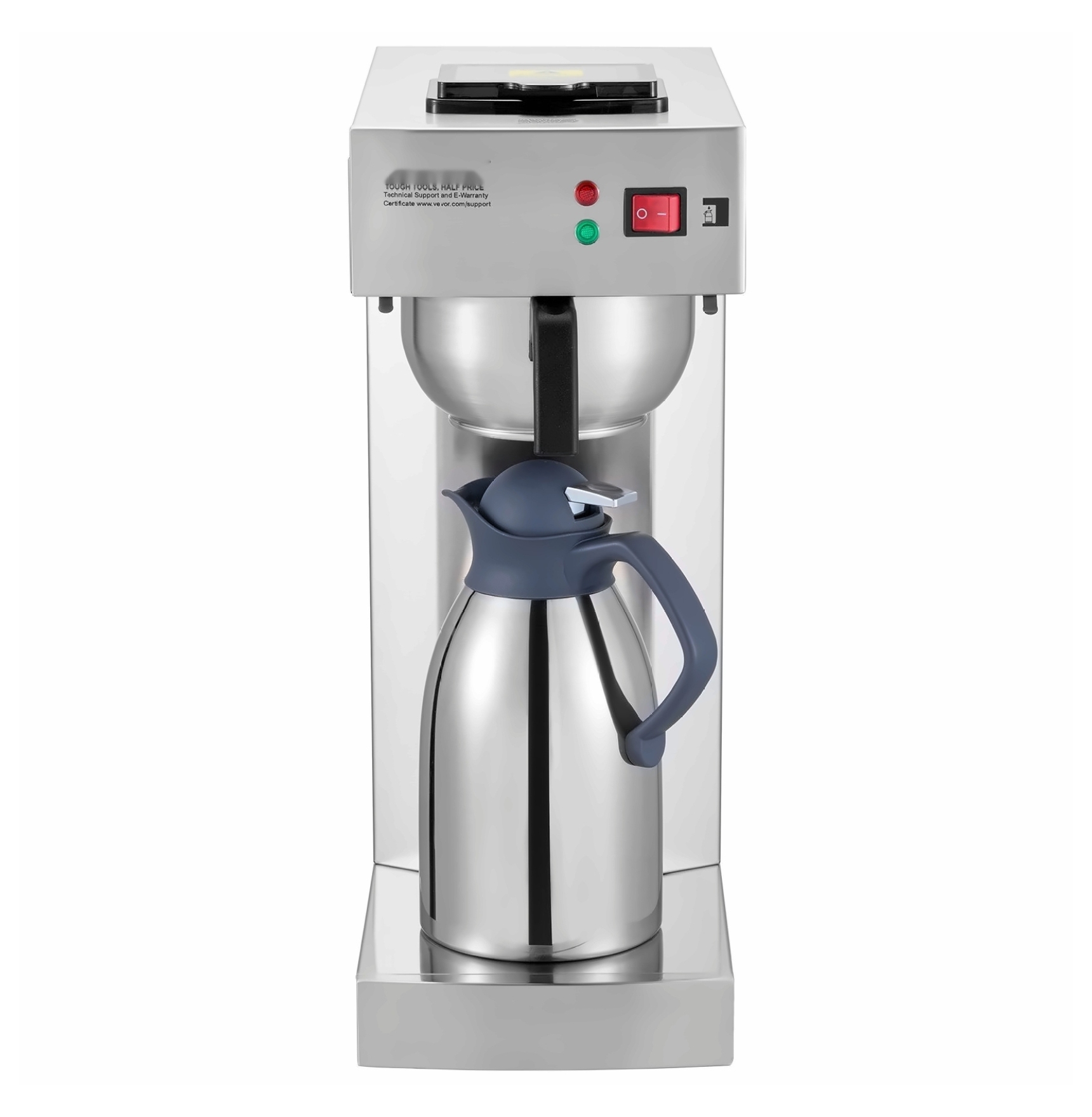 Commercial Coffee Maker 12 Cup, Drip Coffee Machine with Thermal Carafe, for Office Restaurant Cafe, Fast Brewing, Easy to Use