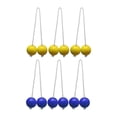 thumbnail image 1 of 6 piezas Bolas de escalera Juego de patio trasero para niños Adultos Familia Ladder Trowing Juego Amarillo y azul, 1 of 8