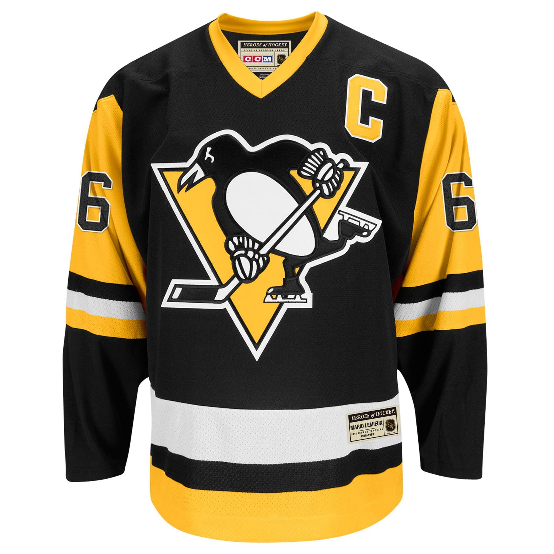 Mario Lemieux Pittsburgh Penguins CCM Authentic Vintage *Heroes of Hockey* Jersey 198889 (Away