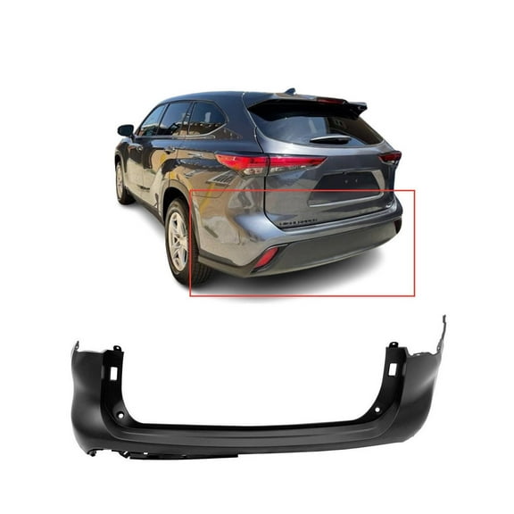 DCP Rear Bumper Cover For 2020-2022 Toyota Highlander 521590E922 TO1100354