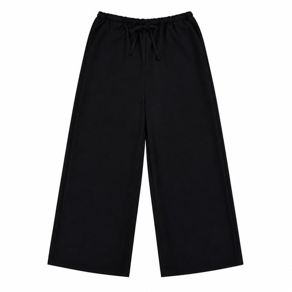 Pantalón George para Dama, con Pierna Ancha Negro Talla M