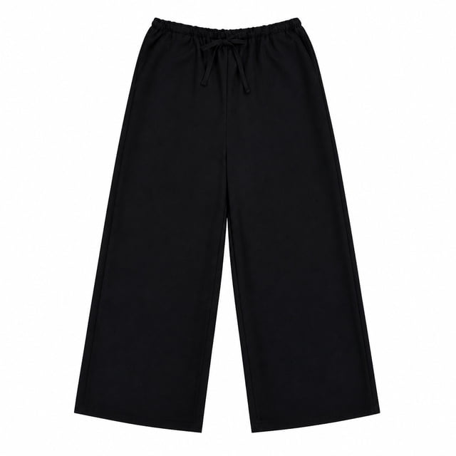 Pantalón George para Dama, con Pierna Ancha Negro Talla M