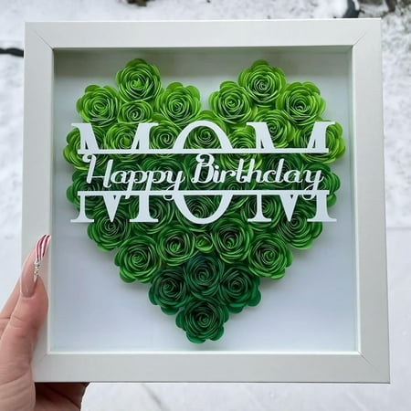 

Christmas Ornaments Clearance DIY Mother’s Day Photo Frame Gift With Written Name Or Blessings DIY Name Eternal Rose Pho Small Potted Plants Creative Ornaments