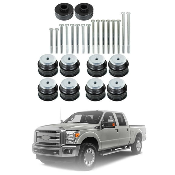 munirater Body Mount Bushing Kit Fit For 2008-2016 Ford F250 F350 Super Duty 2/4WD Series
