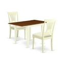 thumbnail image 2 of East West Furniture Norden 3-piece Dining Set with Fabric Seat in Cherry, 2 of 5