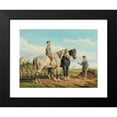 thumbnail image 2 of Bernard Edouard Swebach 24x19 Black Modern Framed Museum Art Print Titled - A Little Treat (1865), 2 of 5