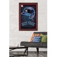 thumbnail image 2 of MLB New York Yankees - Neon Helmet 23 Wall Poster, 22.375" x 34" Framed, 2 of 6