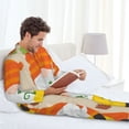 thumbnail image 6 of Lsque Hello Fall Gnomes 1 Pattern Long Sleeve Pajama Set for Men - Soft 2-Piece Sleepwear and Loungewear Set with Pockets, Comfy Nightwear-Medium, 6 of 7