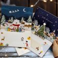 thumbnail image 4 of Tarjetas de felicitación de Papá Noel en 3D, plegables, con los mejores deseos de Navidad, regalo de Navidad para Año Nuevo, postal de agradecimiento y bendición decorativa, 4 of 5