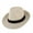 Khaki, variant on Mens Travel Summer Straw Hat Fedora Trilby Gangster Cap Beach Hat Sombrero - Black, as described