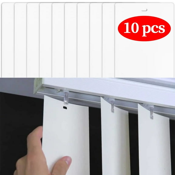 Annvchi PVC Vertical Blind Replacement Slats Vertical Blind Replacement White 82.5 x 3.5 (10-Pack)