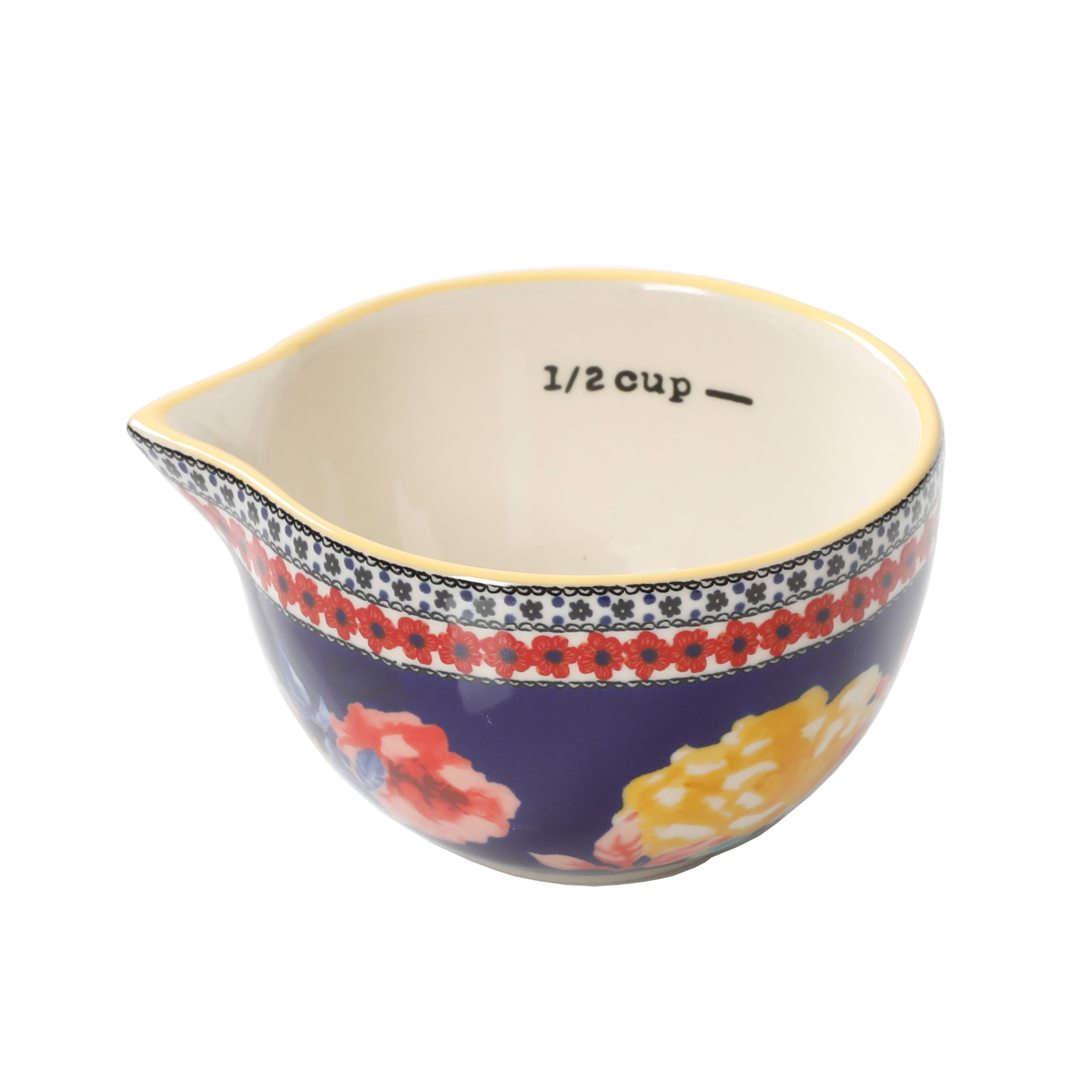 The Pioneer Woman Dazzling Dahlias 9-Piece Stoneware Measuring Set