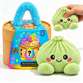 thumbnail image 2 of Mystery Rainbow Plush Dumpling Squishy, Cute Stuffed Dumpling Squishies Plushies Fidget Toy, Christmas Collectible Stress Relief Gift with Simulated Steamer & Fuzzy Handle, 2 of 9
