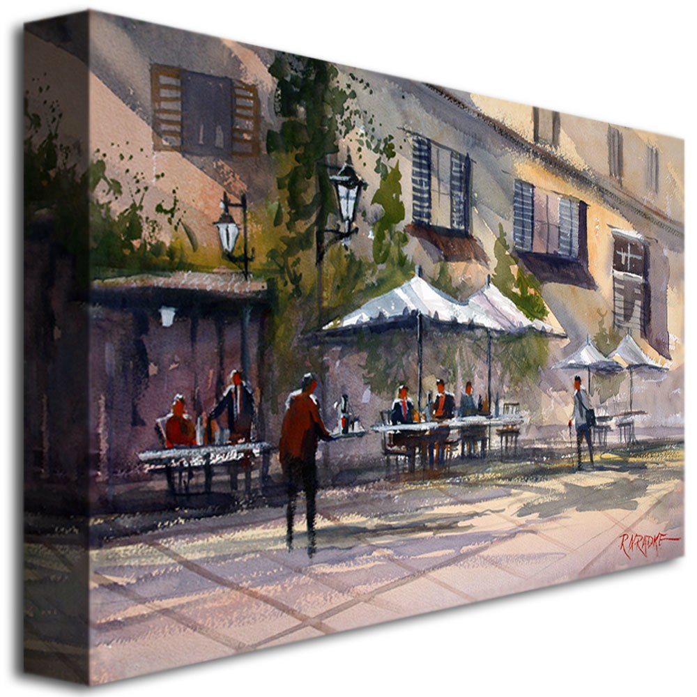 Trademark Art "Dining Alfresco" Canvas Art by Ryan Radke