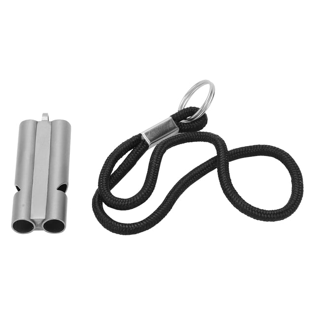 Pure Titanium Whistle With Lanyard, 40Mm/1.6In Pure Titanium Pure Titanium Whistle Multi Function Practical For Hiking For Hunting For Camping For Fishing ANGGREK Pure Titanium Whistle