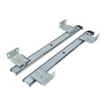 thumbnail image 4 of perfk under Desk Slider Track Slides Hardware Pull Out Balls Bearing Rails Rack Set White, 4 of 9