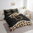 thumbnail image 3 of Castle Fairy Bowknot Letter Monogrammed D Twin Bedding Sets,Cheetah Bedding Comforter Set, 3 of 8