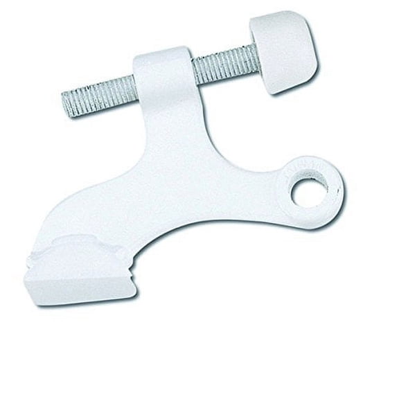 Designers Impressions White Heavy Duty Hinge Pin Adjustable Door Stop : 7135
