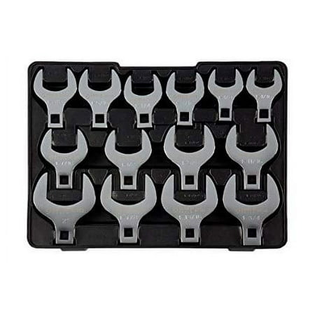 UPC: 0613364159828 | Sunex Tools 9721 – 14 Piece 1/2 Drive SAE Jumbo Crowfoot Wrench Set