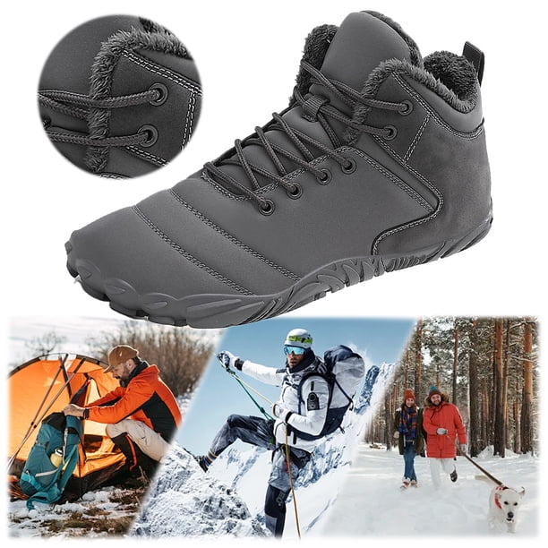 Zapatos Trail Running Descalzos Caña Alta Botas Nieve Descalzas para Hombres Y Mujeres