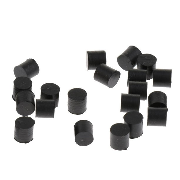 20 almohadillas de gel de sílice para bombardino, barítono, alto, para trompeta, color negro Dia 5mm