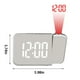 thumbnail image 3 of Reloj digital Pisexur Electronics para hombre, despertador con proyector giratorio, ajuste de brillo de 4 niveles, pantalla LED nítida, función de repetición, 12/24 horas, organizador de electrónica, 3 of 7