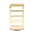 thumbnail image 3 of yotijay Rotating Jewelry Organizer Display Jewelry Display Rack Elegant Tabletop Earring Gold, 3 of 9