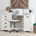 thumbnail image 1 of South Shore Artwork Sewing Craft Table and Storage, in Pure White, 1 of 13