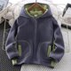 thumbnail image 1 of Cowsor Baby Kids Sherpa Jacket with Zipper, Cotton-Lined Fuzzy Outerwear Coat for Infant Toddler, 1 of 7
