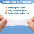 thumbnail image 4 of Mcvcoyh 24 PCS Gel Finger Sleeve Protectors, Trigger Finger Pain Silicone Finger Sleeve Cushions and Protects Provide Relief for Finger Cracking, Corns, Blisters, 4 of 7
