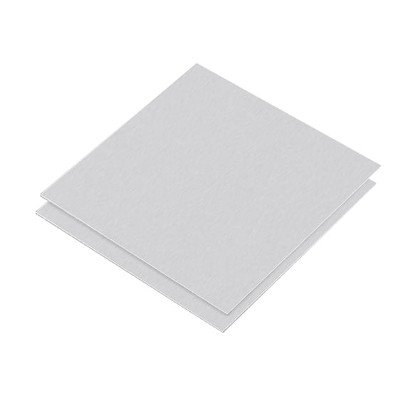 Unique Bargains 75mm x 75mm x 0.5mm Rectangle 6061 Aluminum Sheet Flat Metal Plate Stock, 2Pack