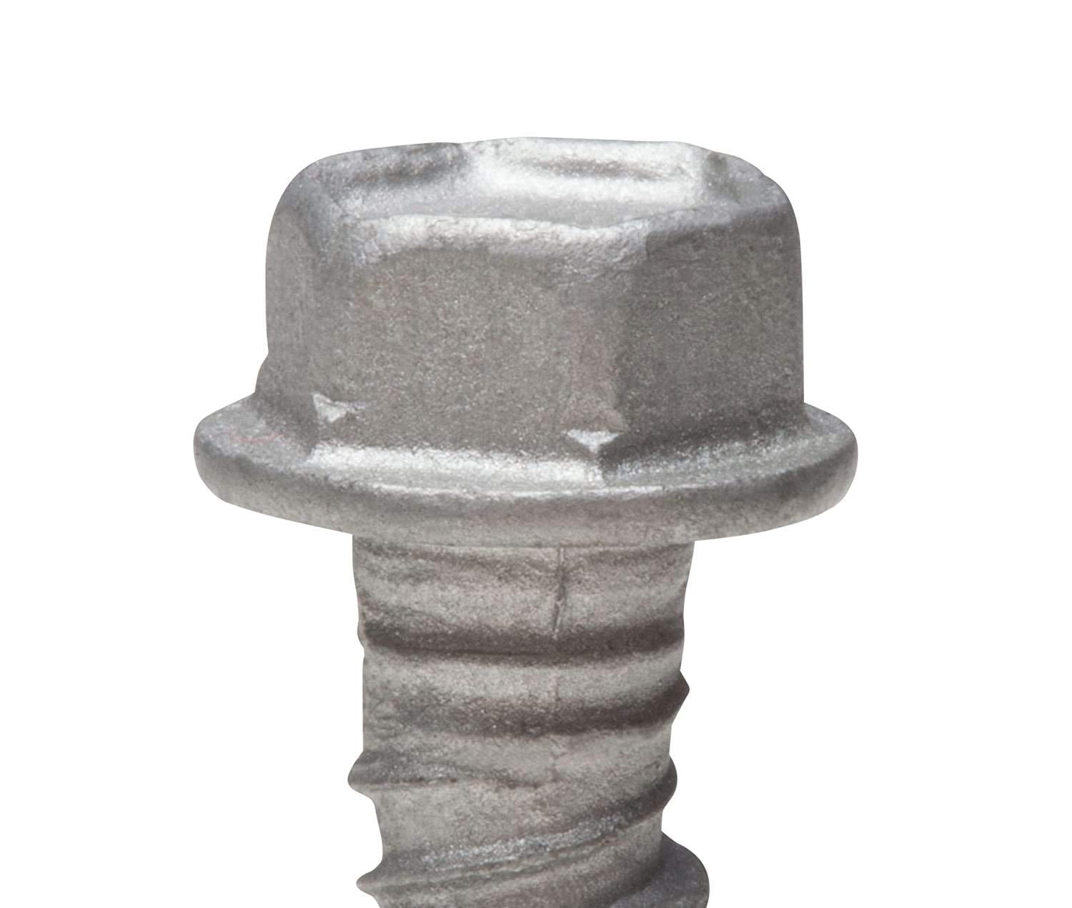CONFAST 1/4" x 2-1/4" Concrete Screws 410 Stainless Steel Hex with Concrete Drill Bit for Anchoring to Masonry, Block or Brick (50 per Box)