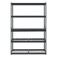 thumbnail image 5 of KFFKFF Storage Racks, 3000 lbs Capacity, 5 Layer Robust Garage Rack, 20" Depth x 48" Width x 72" Height Adjustable Metallic Racks for Industrial Rack Unit Utility Rack, In Black, 5 of 9