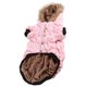 thumbnail image 2 of Chaqueta con capucha para perros, abrigo para clima frío para mascotas de doble capa, grueso, para perros grandes, rosa, 5XL, 2 of 5
