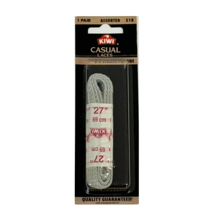 Kiwi Casual Flat Gray Shoelaces - 27 Inches