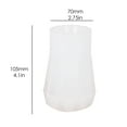 NANDIYNZHI Resin Molds Silicone Flower Vase Resin Casting Mold Planter