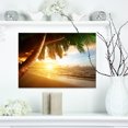 thumbnail image 1 of Beautiful Beach under Palms - Modern Seashore Canvas Art, 1 of 3