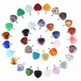 thumbnail image 3 of K-KED 50PCS Multiple Shape Healing Crystal Gemstone Natural Stone Pendant for Jewelry-16x24mm drop, 3 of 9