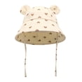 thumbnail image 4 of WQNVRNR Toddler Baby Sun Hat- Bucket Hat UPF 50+ Sun Protection Adjustable Wide Brim Beach Hats Beige Size 1 Years, 4 of 9