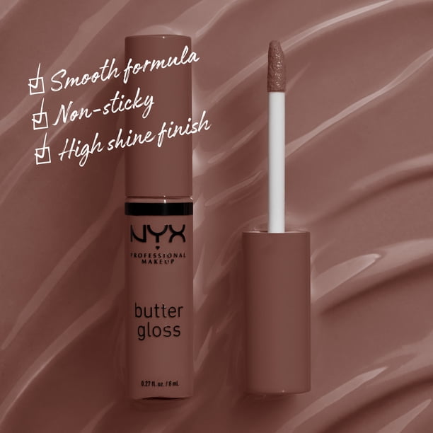 2 pack) NYX Professional Makeup Butter Gloss, Non-Sticky Lip Gloss