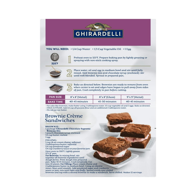 Ghirardelli brownie box recipe deals