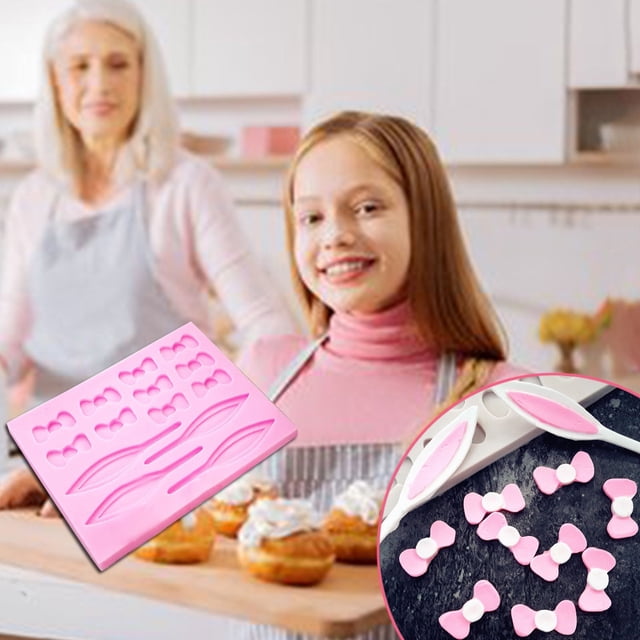 Juego de moldes de silicona de grado alimenticio para chocolate, dulces, repostería, decoración de pasteles, brownies, fondant y fabricación de jabón. Apto para microondas, horno y congelador. 6