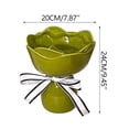 thumbnail image 2 of Creative Luxury Ceramic Vase Elegant Hand-Tied Bouquet Design for Modern Home Decor Minimalist Living Room and Wedding Centerpiece - Green, 2 of 6