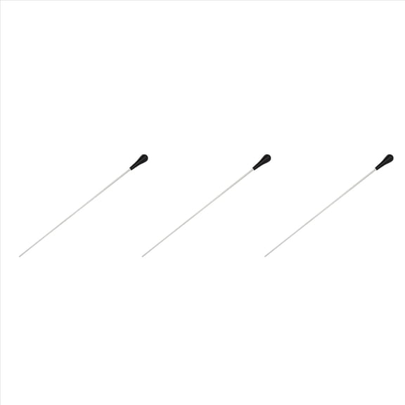 3X New Black ABS Handle Musical Music Conductor Gift White 15Inch,3 x Music Conductor Baton,Black&White