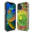 thumbnail image 3 of MUNDAZE Apple iPhone XR Shockproof Clear Hybrid Protective Phone Case Love Softball Girls Glove Green Tie Dye Swirl Paint Cover, 3 of 5